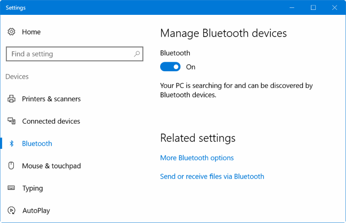 Coupler l'iPhone avec Windows 10 via Bluetooth (01)