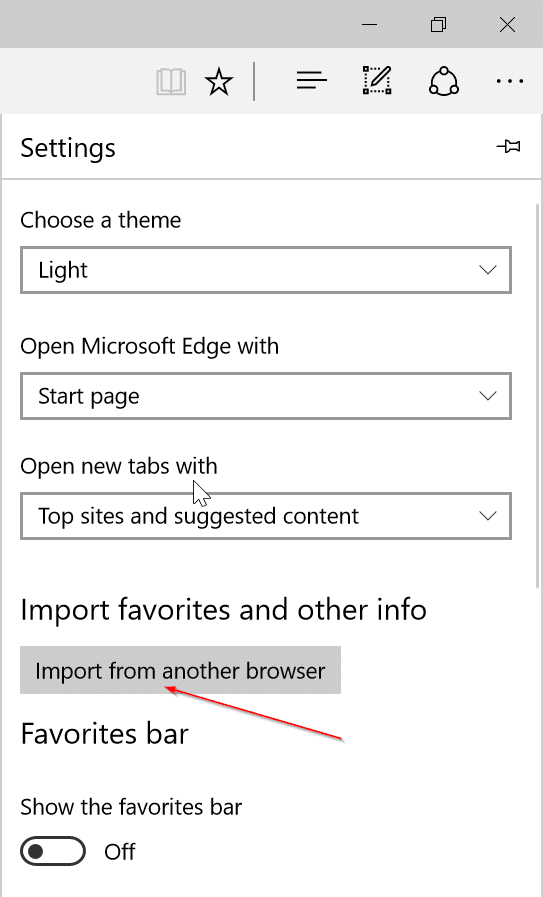 importer des mots de passe d'Internet Explorer vers Edge pic2