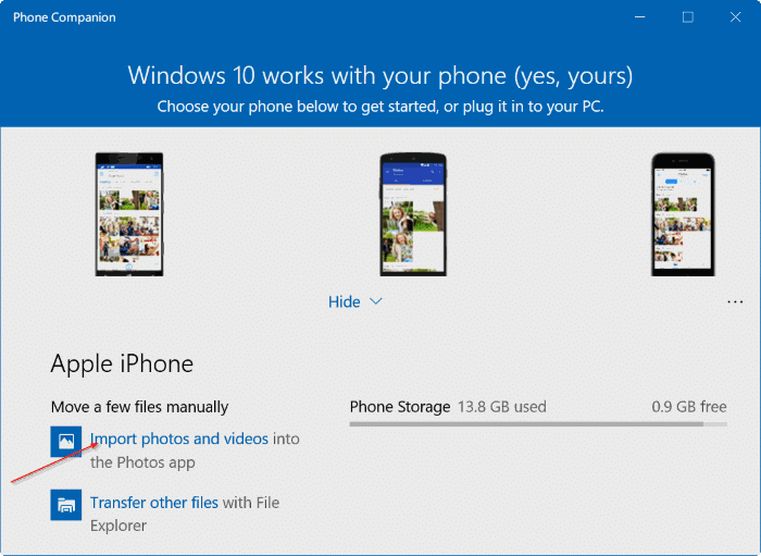 transférer des photos de l'iPhone vers un PC Windows 10 pic10