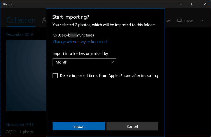 transférer des photos iPhone vers Windows 10 PC pic4