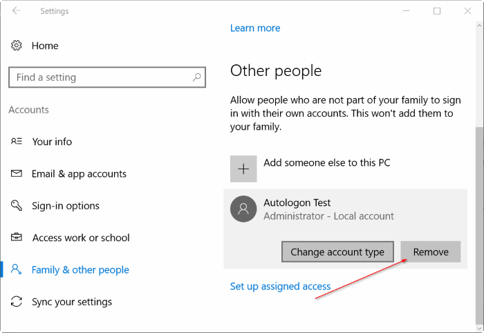 supprimer le compte administrateur dans Windows 10 pic1