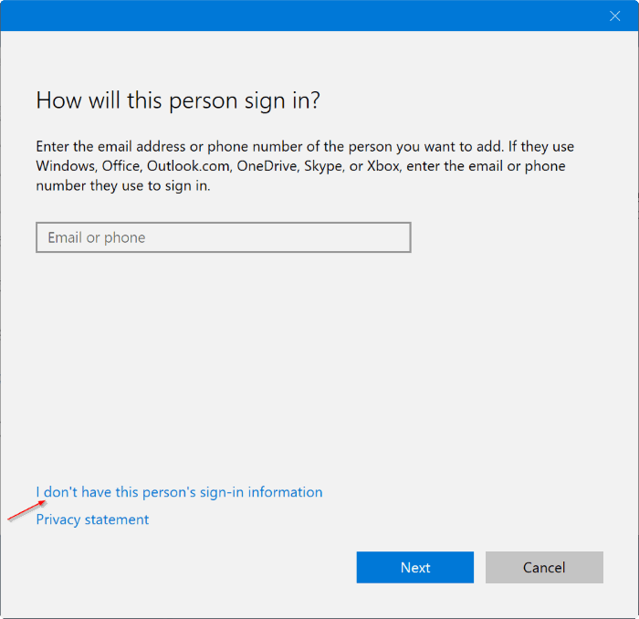 créer un nouveau compte administrateur dans Windows 10 pic2