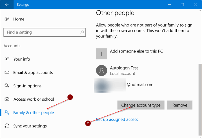 créer un nouveau compte administrateur dans Windows 10 pic8