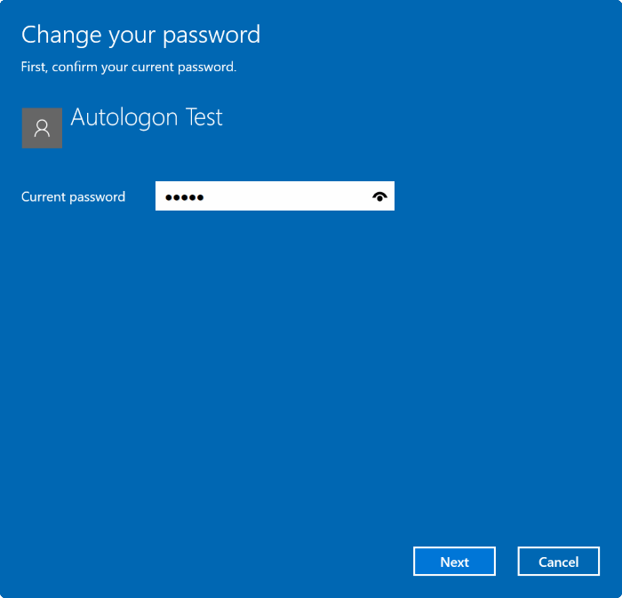 Supprimer le mot de passe du compte utilisateur dans Windows 10 pic2