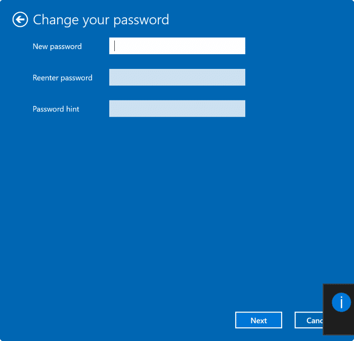 Supprimer le mot de passe du compte utilisateur dans Windows 10 pic3