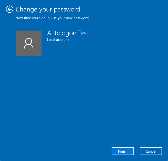 Supprimer le mot de passe du compte utilisateur dans Windows 10 pic4
