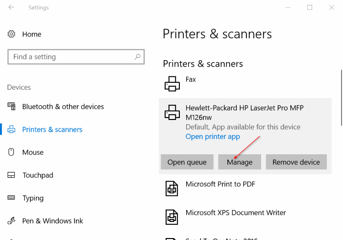 définir l'imprimante par défaut dans Windows 10 pic2