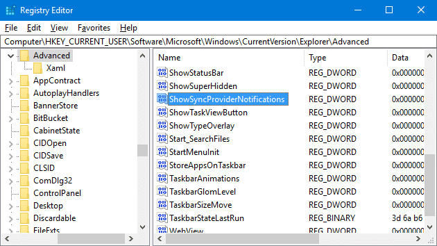 Désactiver les publicités dans l'Explorateur de fichiers dans Windows 10 pic4