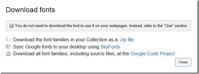 Installez Google Web Fonts dans Windows Picture3