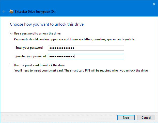 crypter le lecteur USB à l'aide de Bitlocker dans Windows 10 pic2
