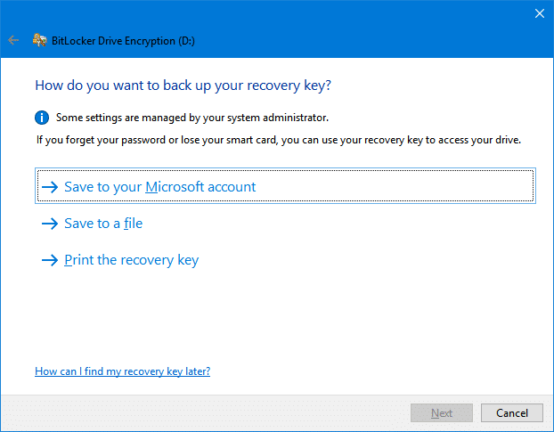 crypter le lecteur USB à l'aide de Bitlocker dans Windows 10 pic3