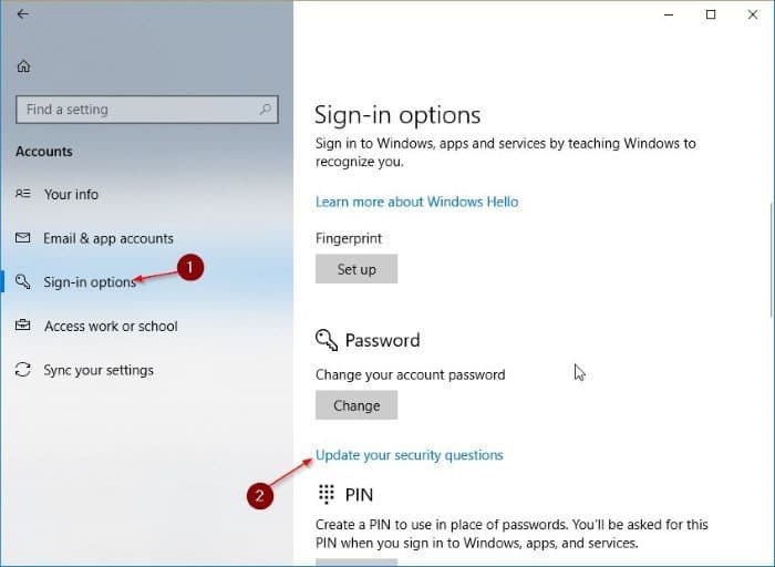 ajouter des questions de sécurité aux comptes d'utilisateurs locaux dans Windows 10 pic1