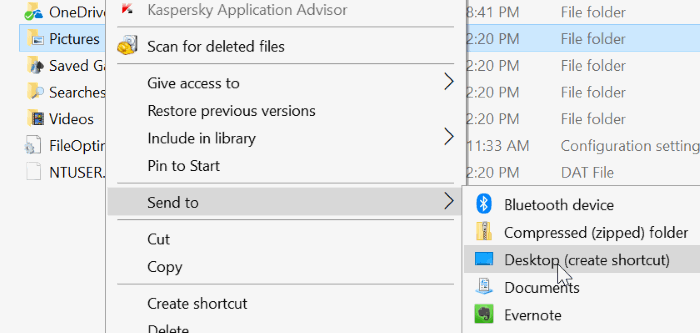 ajouter des dossiers à envoyer au menu dans Windows 10 pic2.1