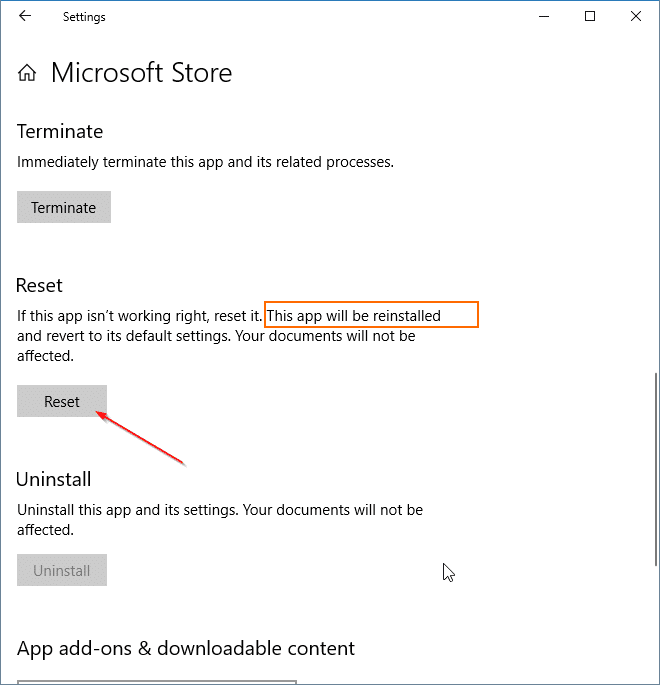 réinstallez l'application Store dans Windows 10 pic2