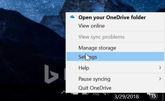 enregistrer les dossiers de bureau, de documents et d'images sur OneDrive sous Windows 10