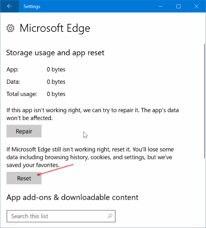 corriger le navigateur Edge est lent dans Windows 10 pic3