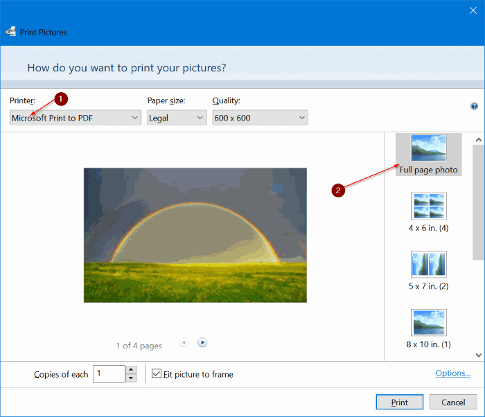 combiner plusieurs images en un seul PDF dans Windows 10 pic2
