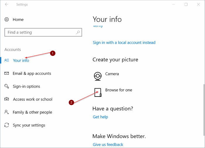 supprimer les anciennes images de compte d'utilisateur dans Windows 10 pic3