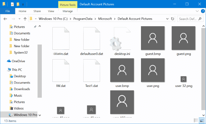 supprimer les anciennes images de compte d'utilisateur dans Windows 10 pic4
