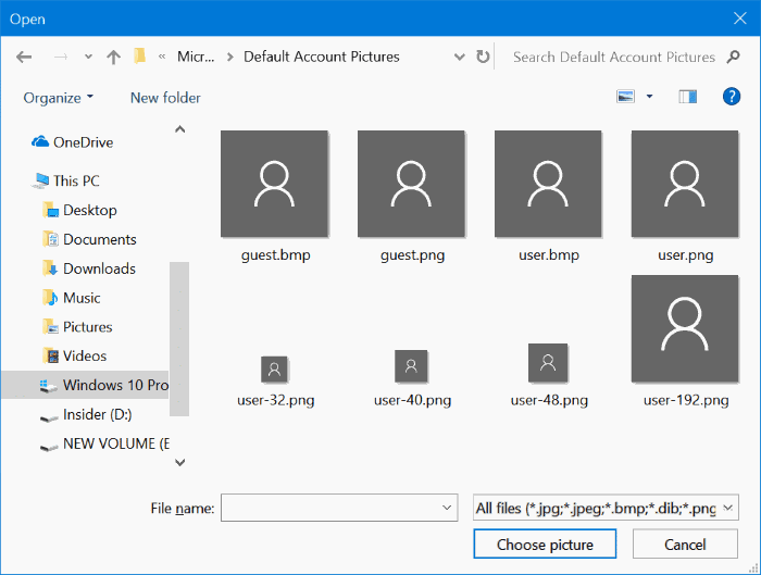 supprimer les anciennes images de compte d'utilisateur dans Windows 10 pic4.1