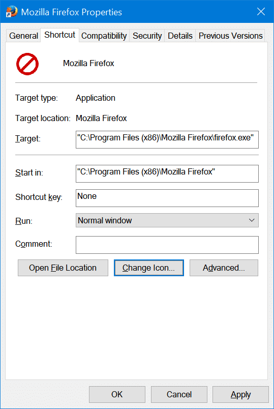 changer les icônes de la barre des tâches des programmes dans Windows 10 pic5