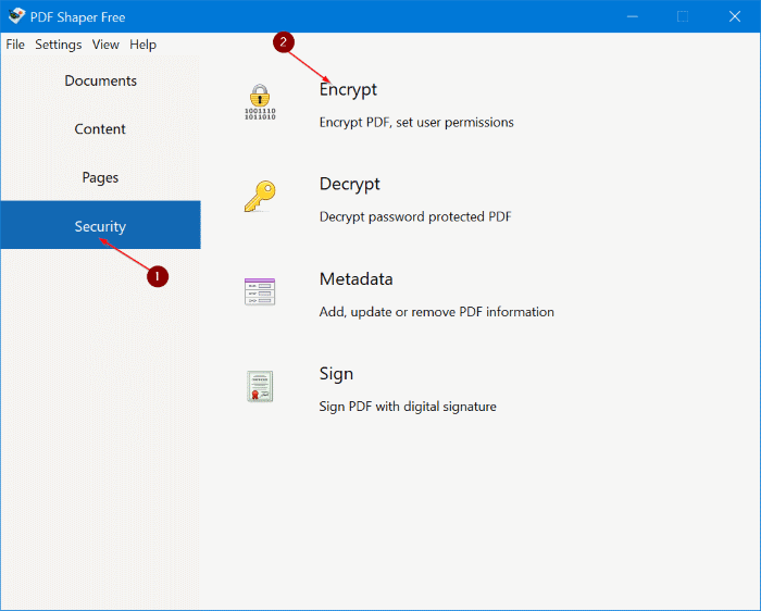 mot de passe protéger les fichiers PDF dans Windows 10 pic1