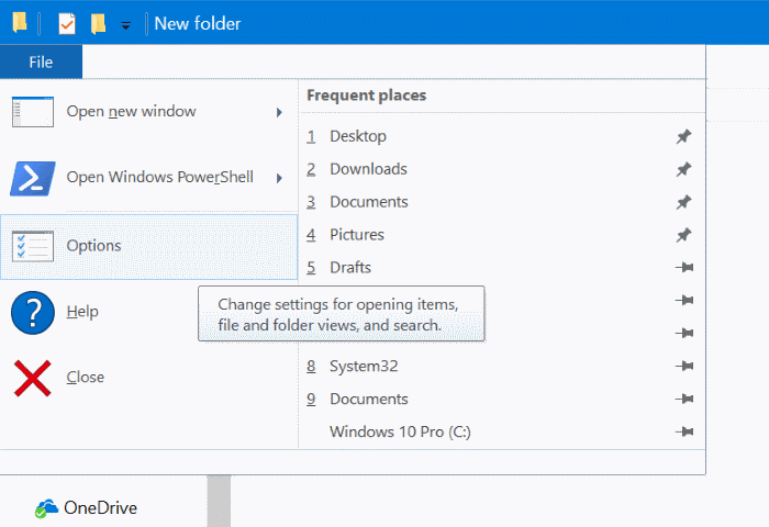 ouvrir des fichiers et des dossiers en un clic dans Windows 10 pic2