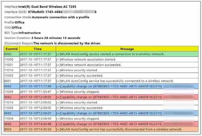 afficher le rapport d'historique Wi-Fi dans Windows 10 pic02