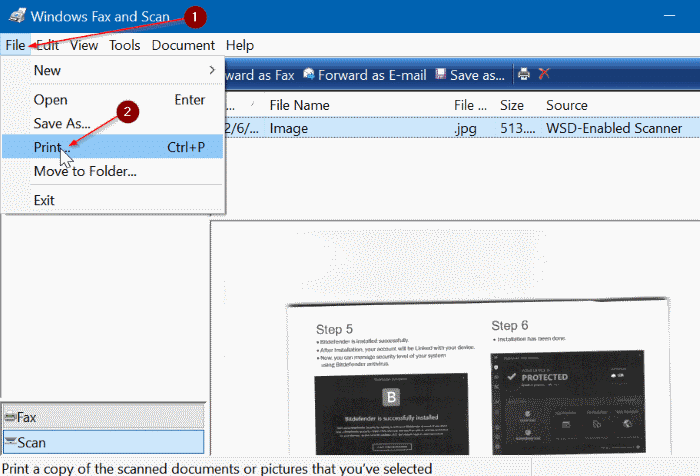 enregistrer des documents et des images numérisés au format PDF dans Windows 10 pic03