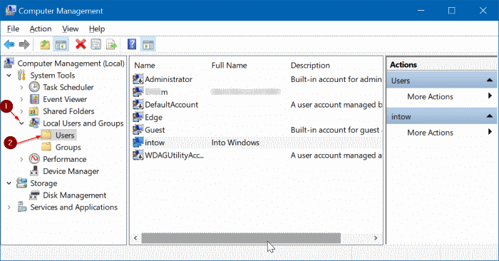 activer ou désactiver le compte d'utilisateur dans Windows 10 pic2