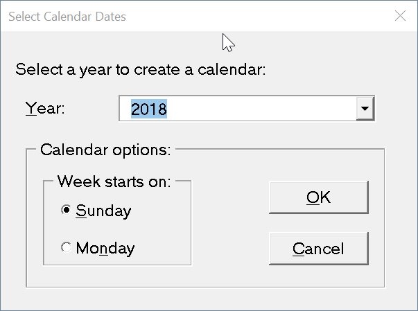 créer un calendrier en utilisant Office Word ou Excel Pic4