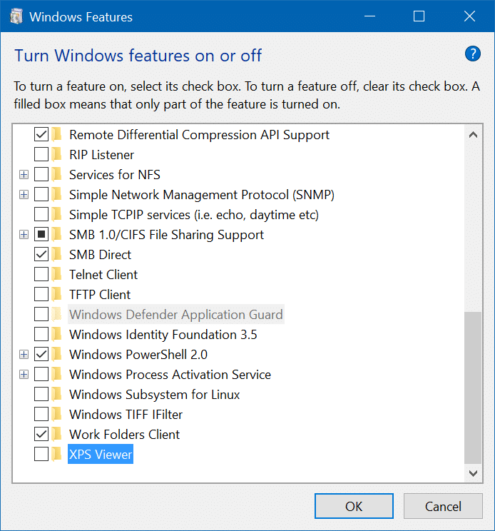 supprimer Microsoft XPS Document Writer de Windows 10 pic7