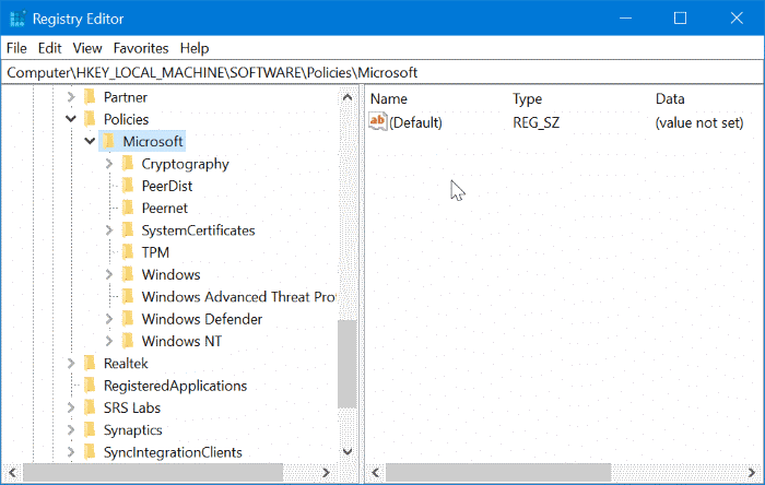 Désactiver la navigation privée dans le navigateur Edge dans Windows 10 pic4