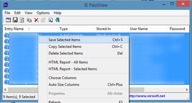Afficher et sauvegarder les mots de passe dans Internet Explorer étape 9