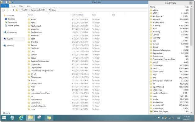 Taille du dossier dans Windows 8.1 Picture2