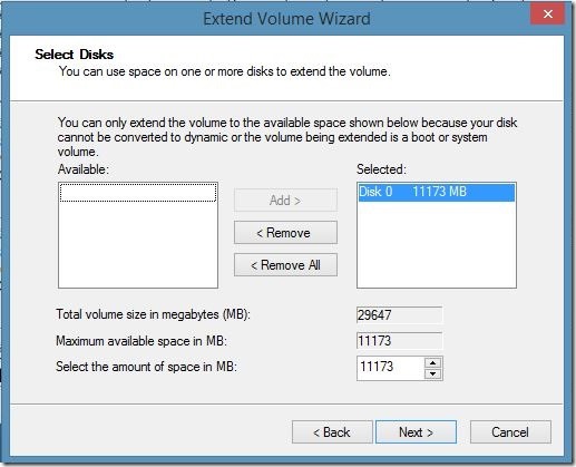 augmenter la taille du disque virtualbox dans Windows Step5