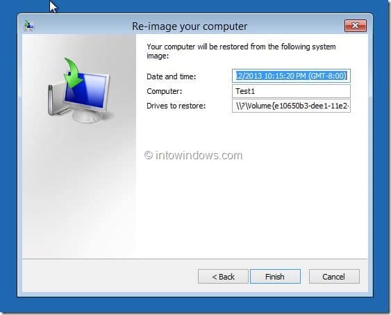 Restaurer l'image Windows 8.1 Étape 6