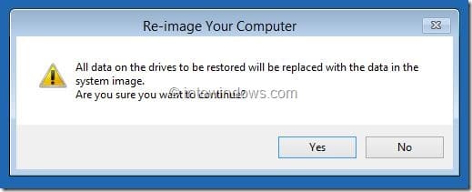 Restaurer l'image Windows 8.1 Étape 7