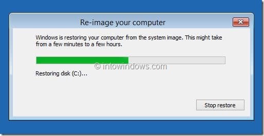 Restaurer l'image Windows 8.1 Étape 9