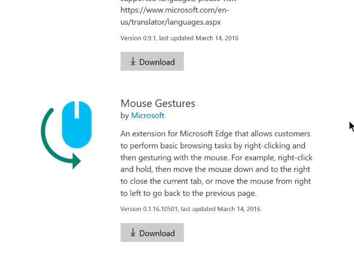 Installez les extensions Edge dans Windows 10 Step3