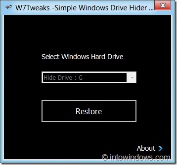 Masquer les lecteurs dans Windows 8 Étape 2