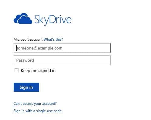 Connectez-vous à SkyDrive sans compte Microsoft dans Windows 8.1 Step01