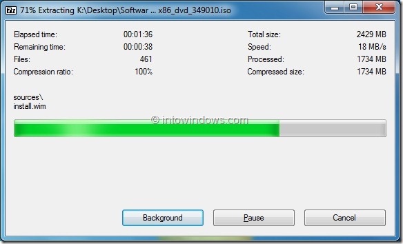 Installez Windows 8 à partir du disque dur externe Étape 4
