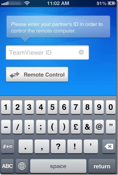 Accès à distance au PC ou au Mac depuis l'iPhone à l'aide de l'image TeamViewer 7
