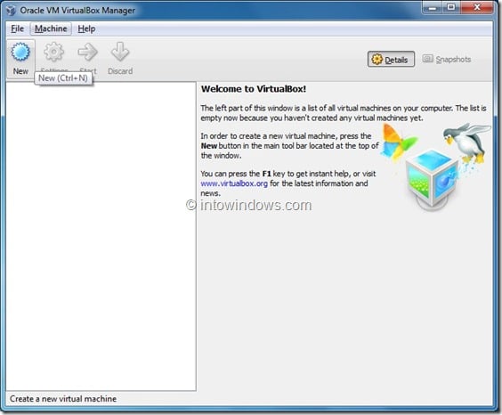 Installez Windows 8 sur la machine virtuelle VirtualBox Step0