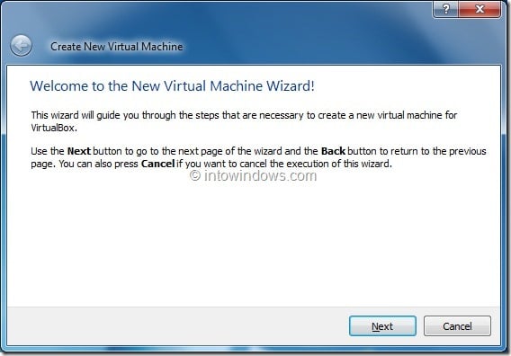 Installez Windows 8 sur la machine virtuelle VirtualBox Step2