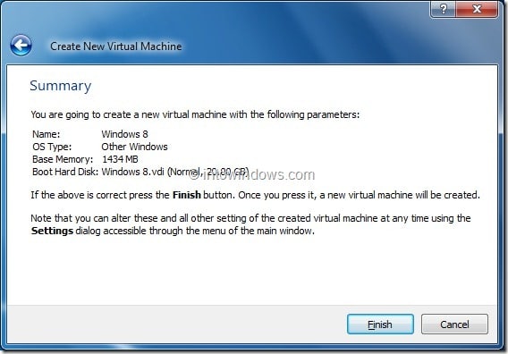 Installez Windows 8 sur la machine virtuelle VirtualBox Step10