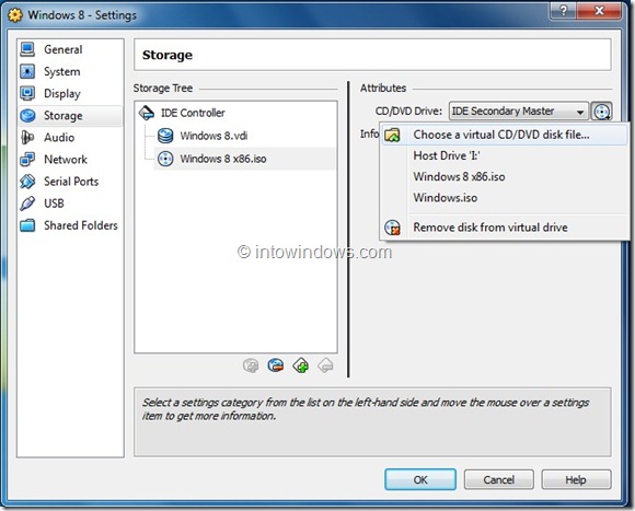 Installez Windows 8 sur la machine virtuelle VirtualBox Step13