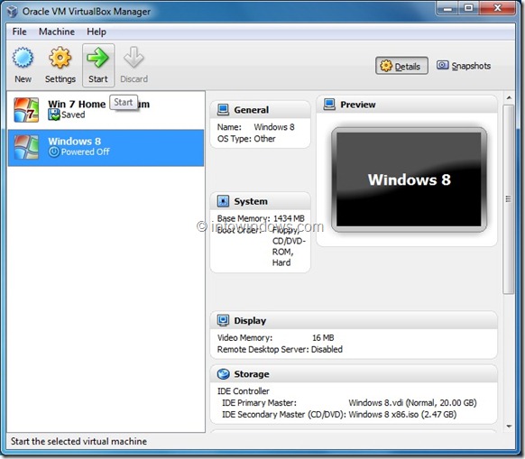 Installez Windows 8 sur la machine virtuelle VirtualBox Step14