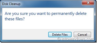 Supprimer les fichiers de sauvegarde de Windows 7 Service Pack Step5